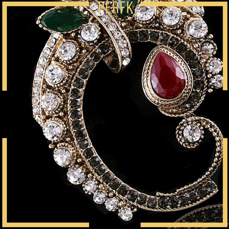 Ghim Cài Áo Bằng Hợp Kim Đính Đá Phong Cách Retro Thời Trang