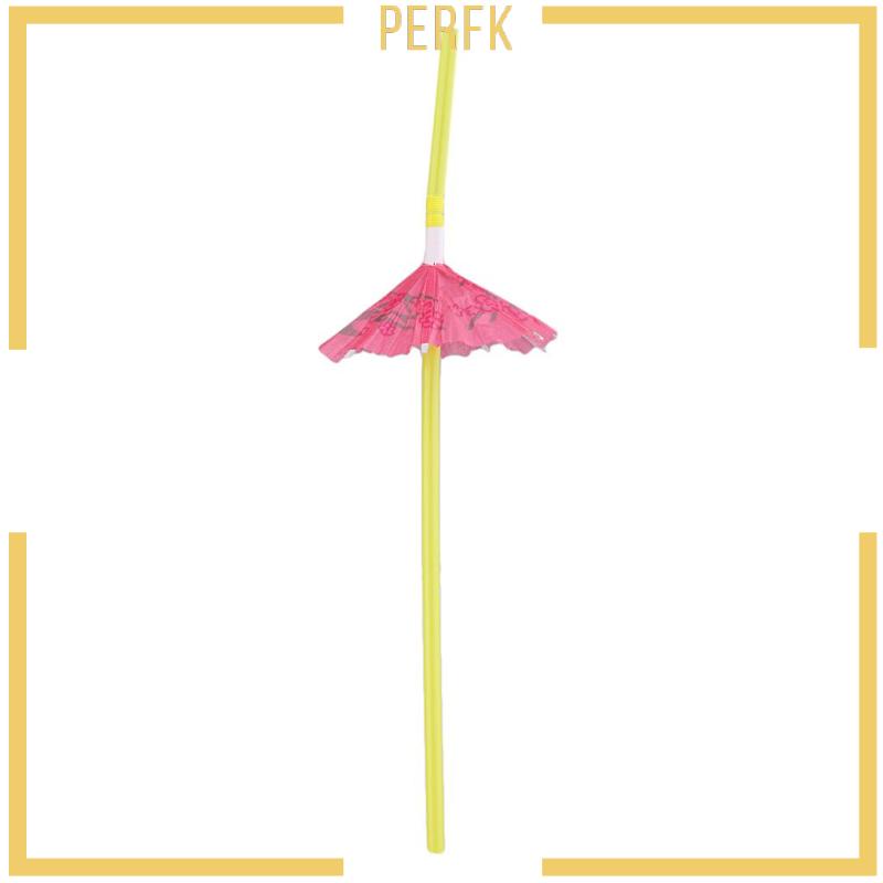 Set 50 Ống Hút Hình Cây Dù Nhiệt Đới Dùng Cho Bữa Tiệc