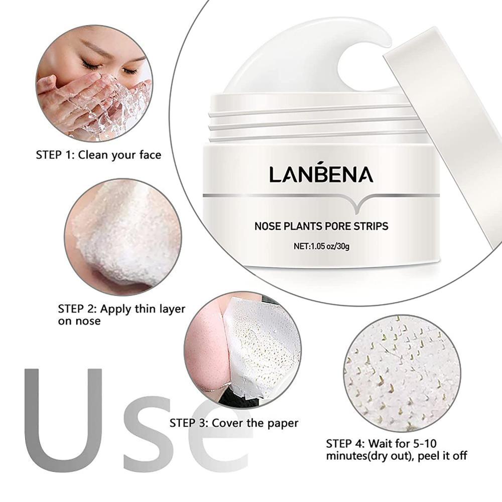 Mặt Nạ Lột Mụn Đầu Đen LANBENA Làm Sạch Sâu Lỗ Chân Lông