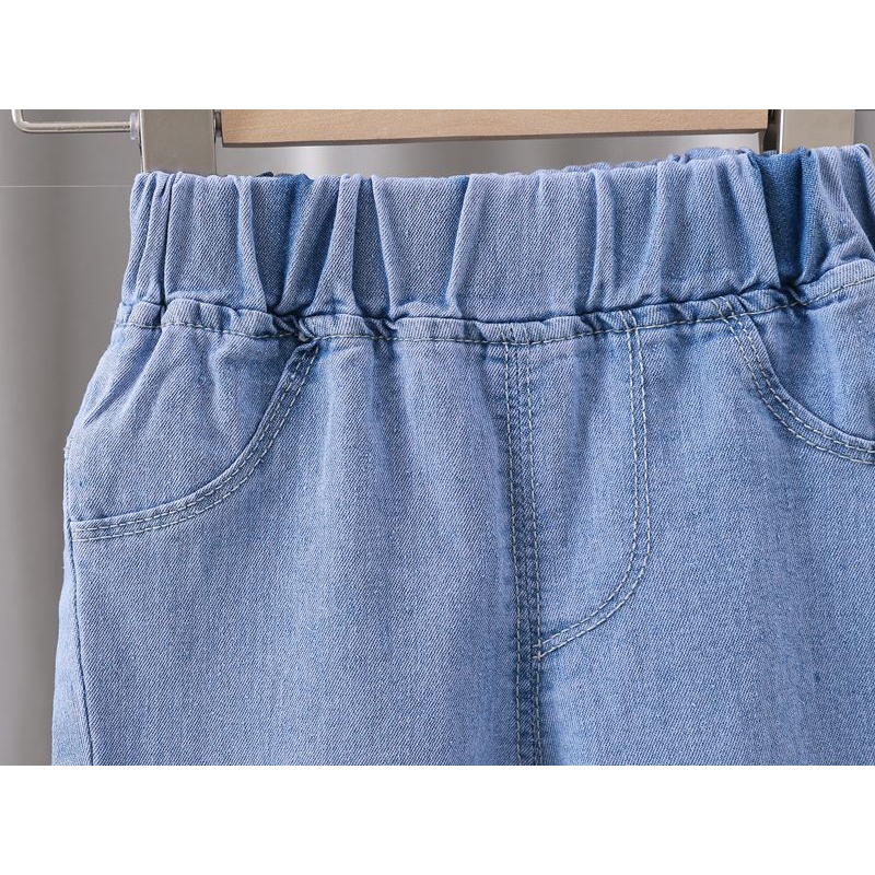 Quần Jeans Lửng Mỏng Thời Trang Xuân Hè Dành Cho Bé Gái 1-2 - 3-4 - 5 Tuổi EXB9