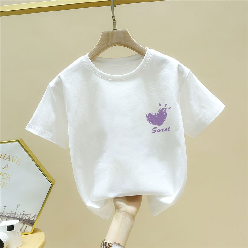 Áo Thun Cotton Tay Ngắn Phong Cách Mới Mùa Hè 2023 Cho Bé Trai Và Bé Gái