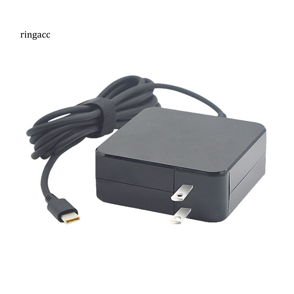 Cục Sạc Nhanh Chống Cháy Nổ Phích Cắm US Type-C Cho Laptop 45W 65W