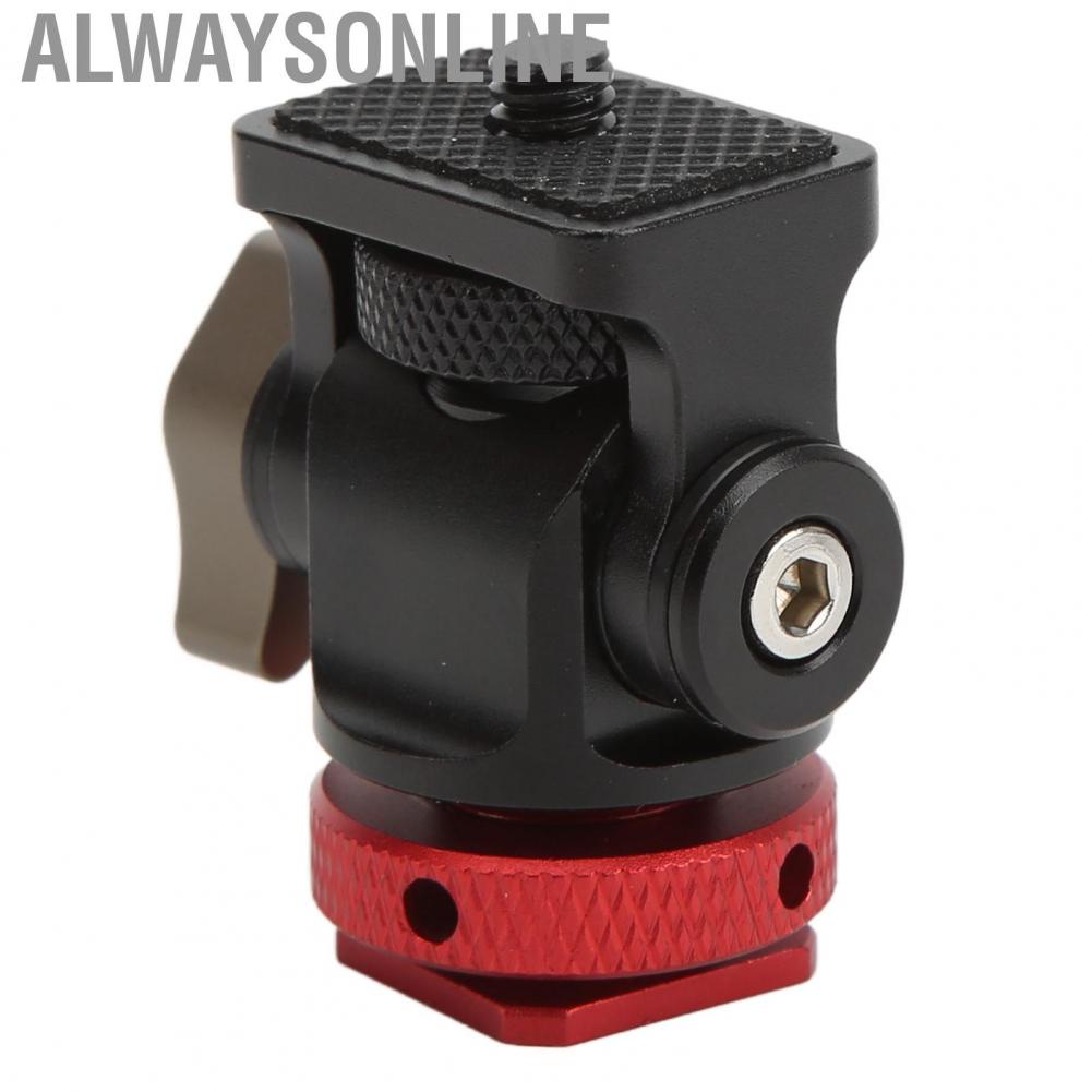Alwaysonline Tripod Ball Head Cold Shoe Adapter For Mounting  Fill Light