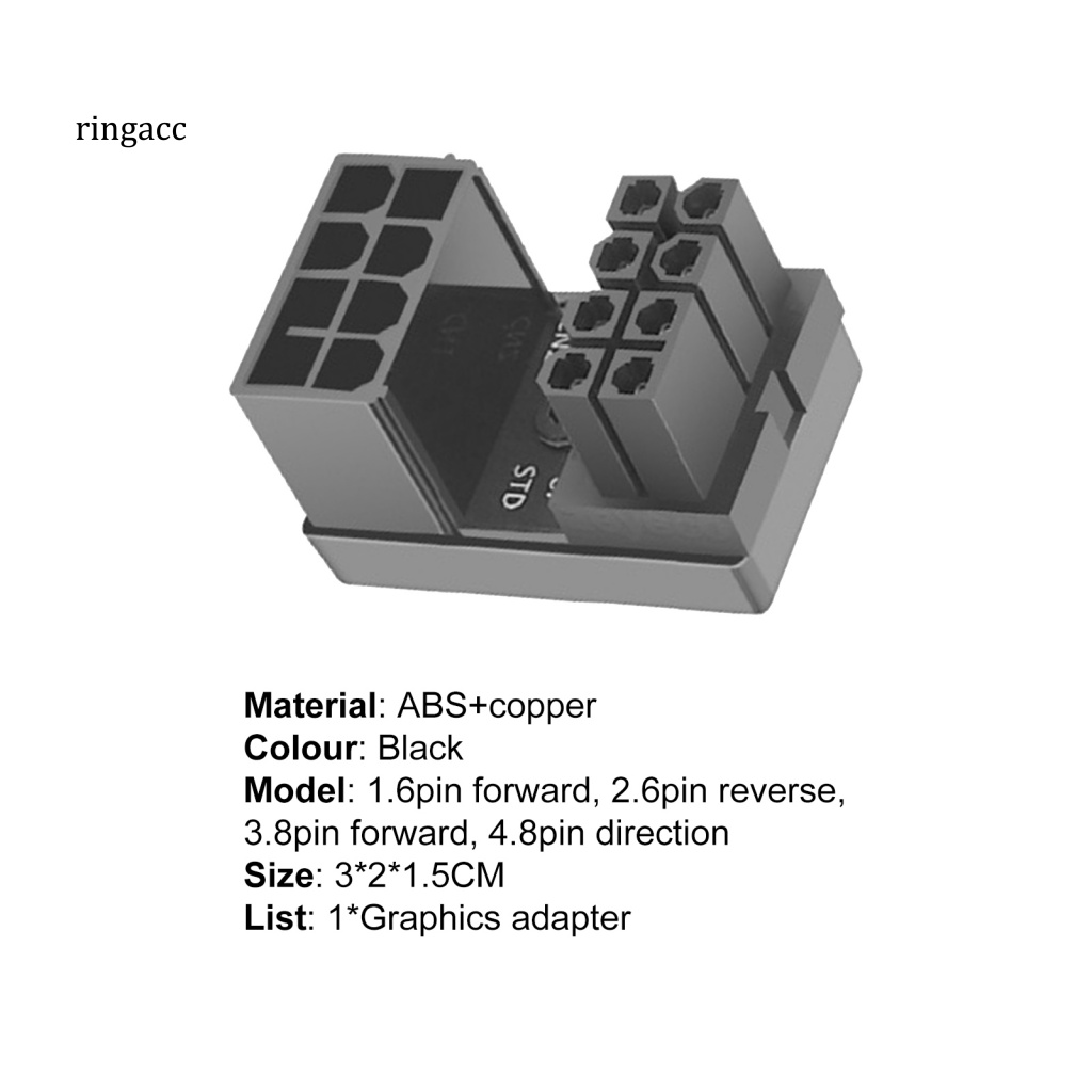 Card Đồ Họa 6PIN 8PIN 180 Độ Cho PC