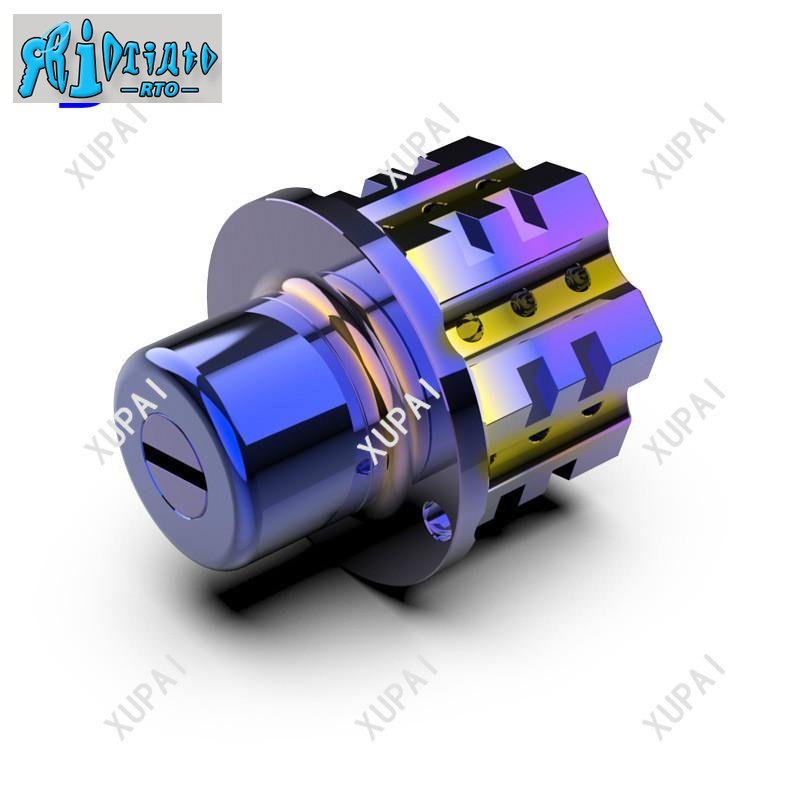 Vỏ Bọc Chìa Khóa CNC Bằng Titan Hình Lục Giác Màu Xanh Dương Cho Xe Mô Tô Cafe Racer KTM 125 Rowing 400