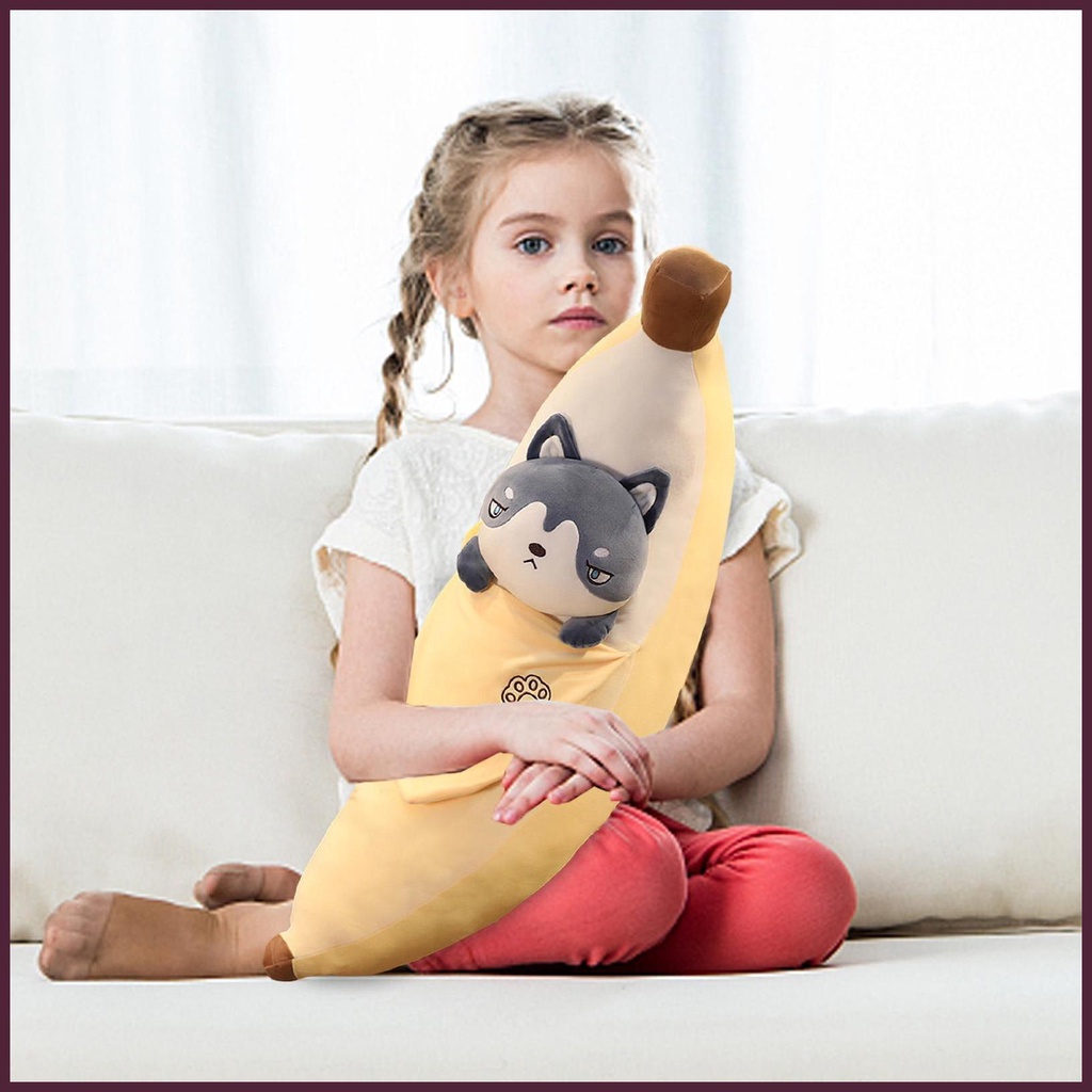 Quả Chuối Nhồi Bông 21.6inch Mềm Mại Dễ Thương