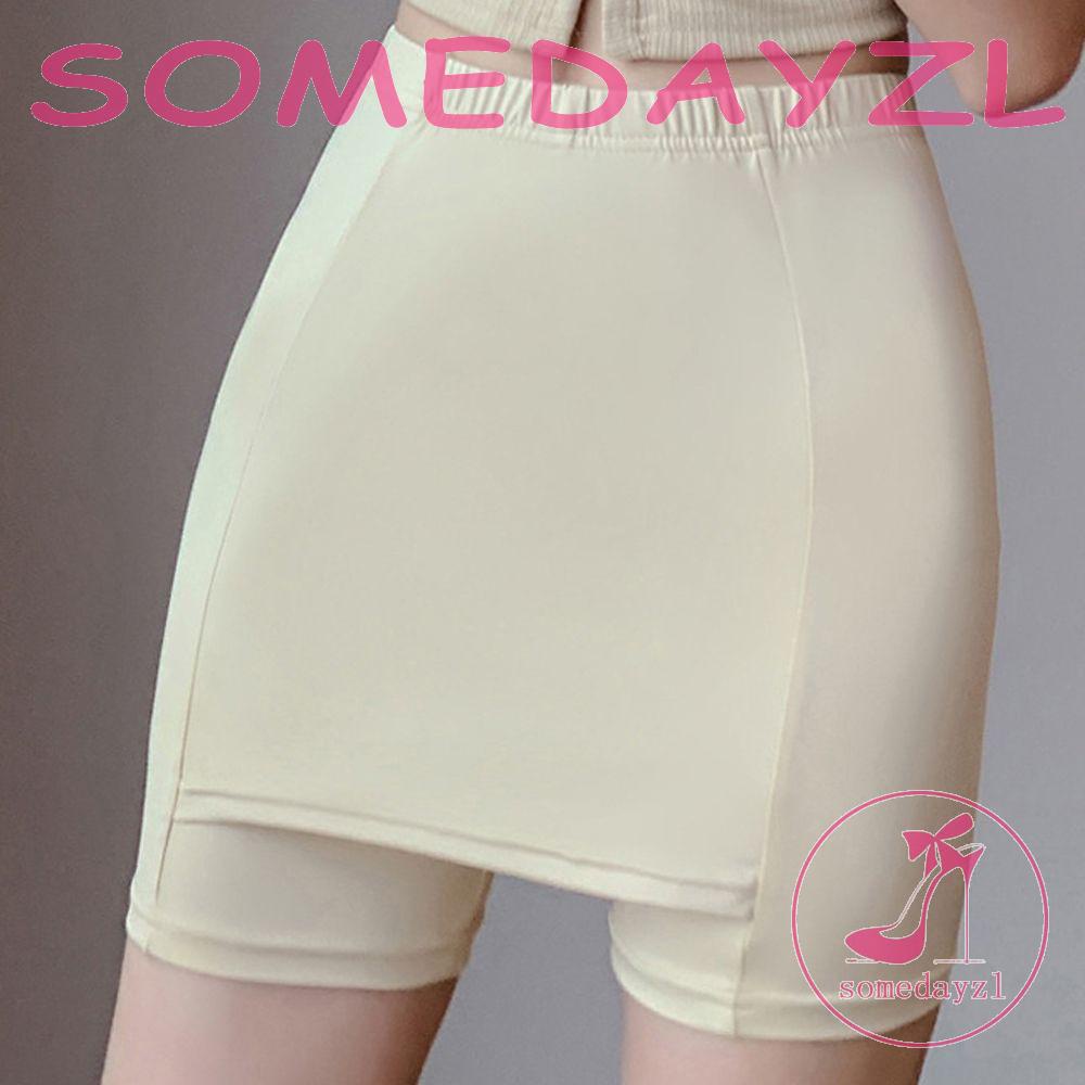 Quần Short An Toàn Lưng Cao Co Giãn Hai Lớp Thoải Mái Thời Trang Mùa Hè