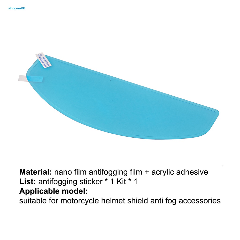 Miếng Dán Mũ Bảo Hiểm Trong Suốt Chống Mưa Chống Sương Mù Thân Thiện Với Môi Trường