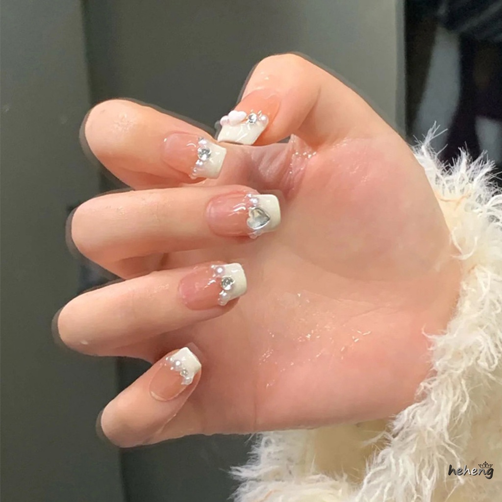 Bộ Móng Tay Giả Ngắn Che Phủ Toàn Diện Thoải Mái