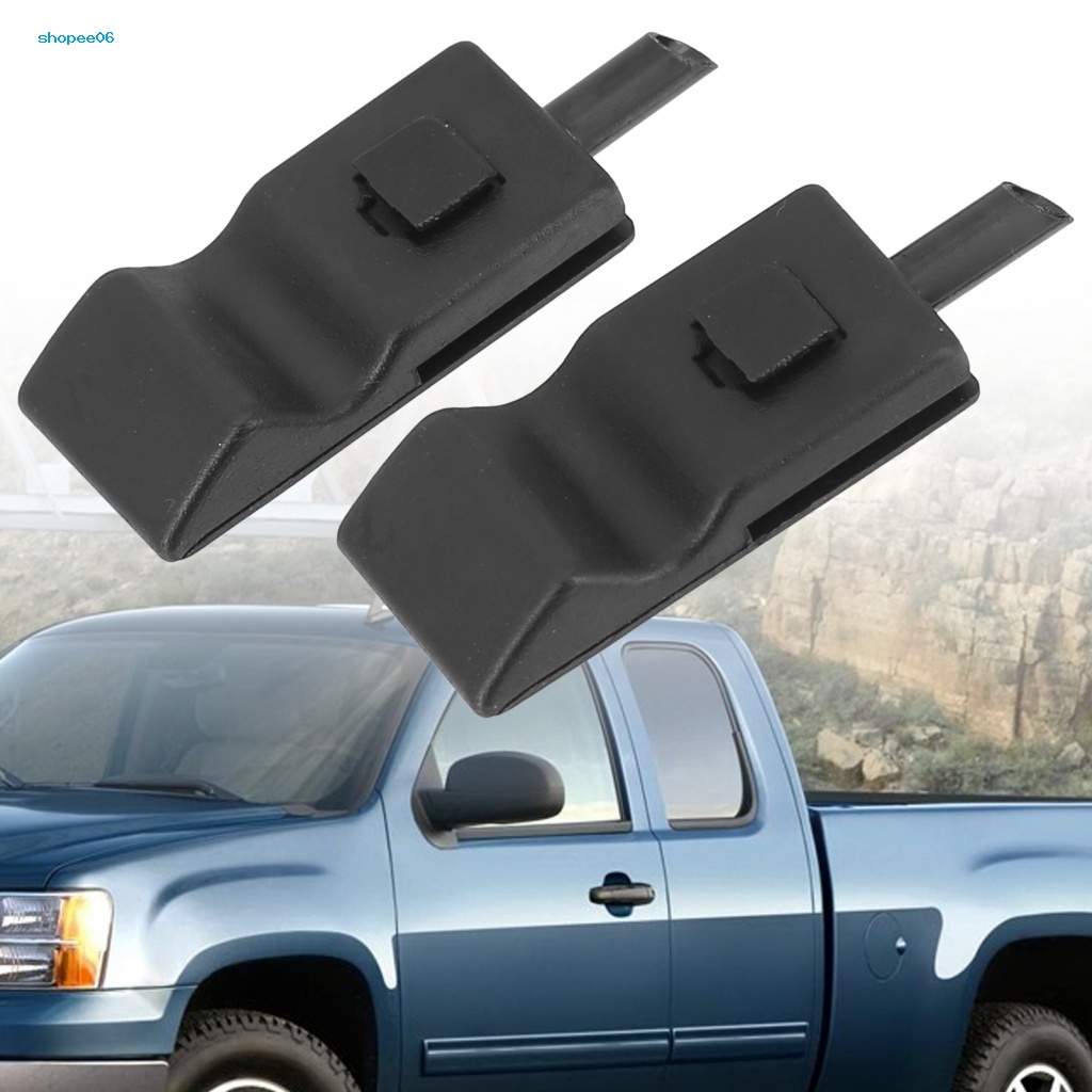 Set 2 Núm Vặn Khóa Cửa Màu Đen Chống Trầy Dễ Lắp Đặt Cho Chevrolet Silverado / GMC Sierra 2007-2013