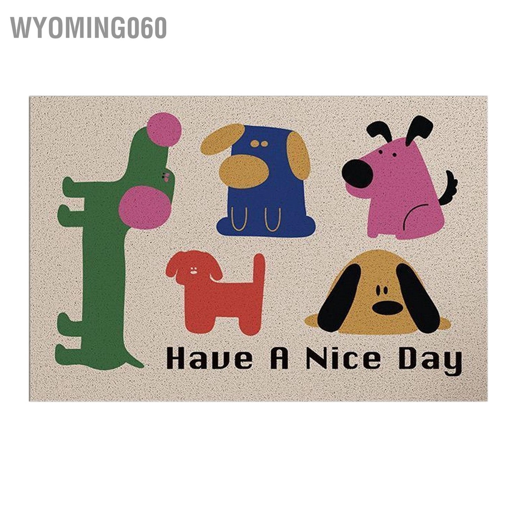 Wyoming060 Thảm cửa Chống trượt Hoa văn dễ thương bụi bẩn Lối vào có độ bền cao chùi chân cho trong nhà ngoài trời