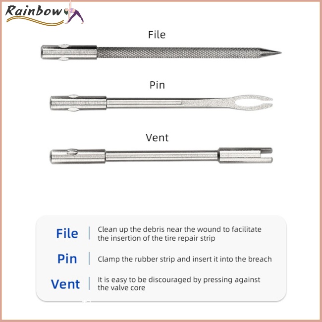 Bộ Dụng Cụ Sửa Chữa Lốp Xe Đạp / Xe Máy Không Ruột Tiện Lợi