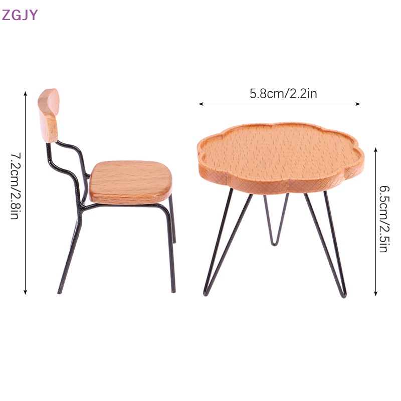 1 Bộ Bàn Ghế Trang Trí Nhà Búp Bê Tỉ Lệ 1: 12 Mới