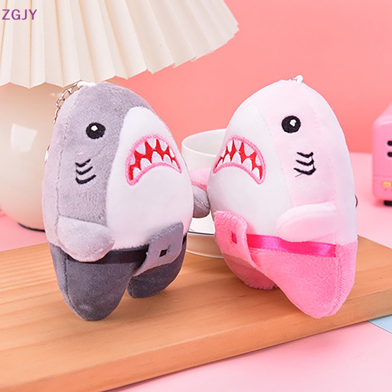 Móc Khóa Hình Cá Mập Nhồi Bông Đáng Yêu Mới