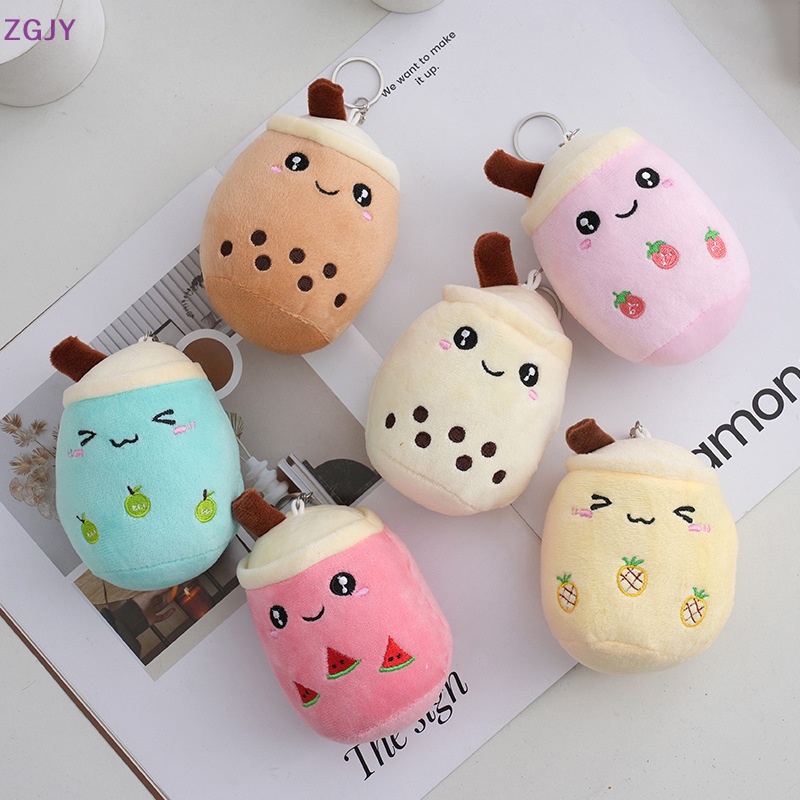 1 Búp Bê Nhồi Bông Hình Ly Trà Sữa Dễ Thương Mới