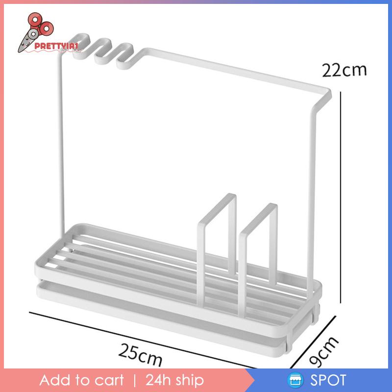 [Prettyia1] Giá Treo Khăn Lau Chén Dĩa Thiết Kế Đáy Rỗng Thoát Nước Siêu Bền