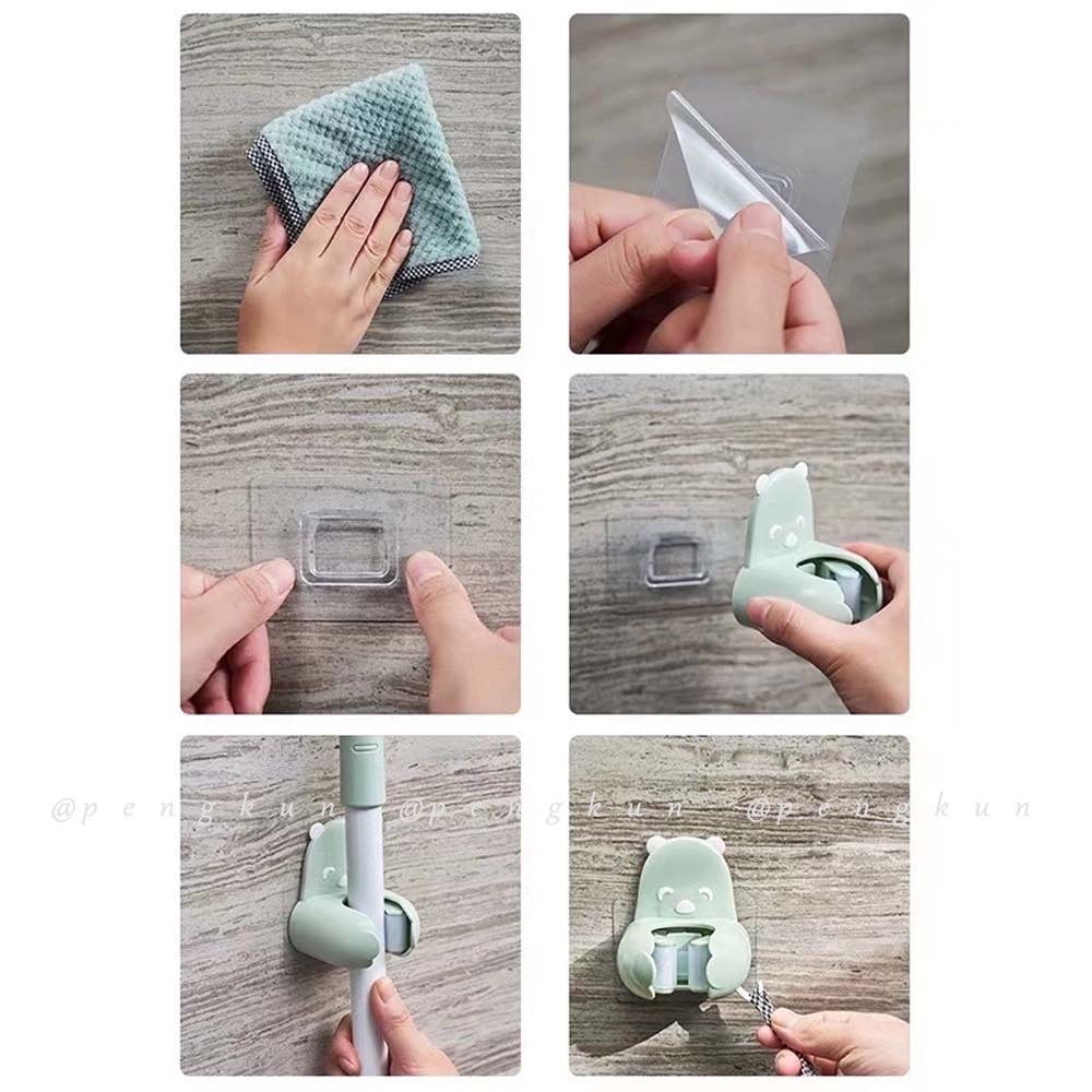 Móc Dán Tường Treo Cây Lau Nhà Tiện Lợi