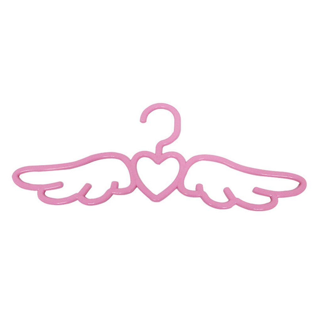 =Christmas=Household Clothes Rack Adult Multifunctional Love Wings Hanger Plastic Hanger
