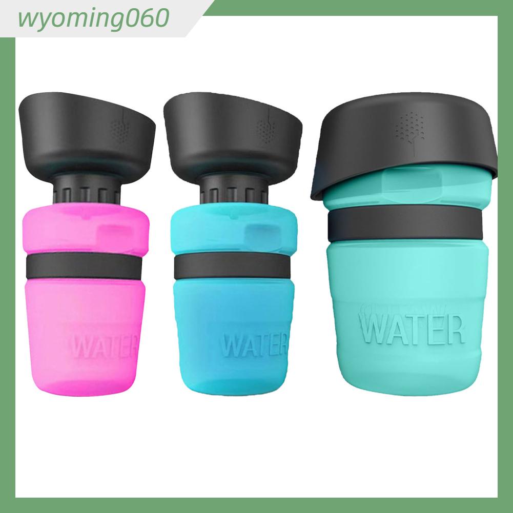 Wyoming060 Cho Chó Bình Nước Du Lịch Không Chứa BPA Nhẹ Chống Rò Rỉ Di Động Thú Cưng Đi Bộ Đường Dài 520Ml