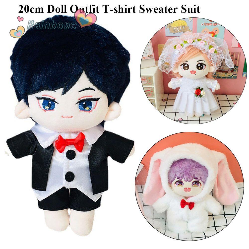 Bộ Trang Phục 5 Kiểu Màu Cầu Vồng Dành Cho Búp Bê 20cm