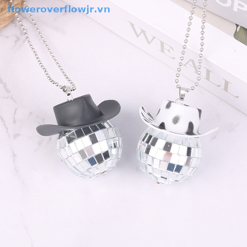 Phụ Kiện Trang Trí Gương Chiếu Hậu Xe Hơi Hình Quả Bóng Disco Độc Đáo