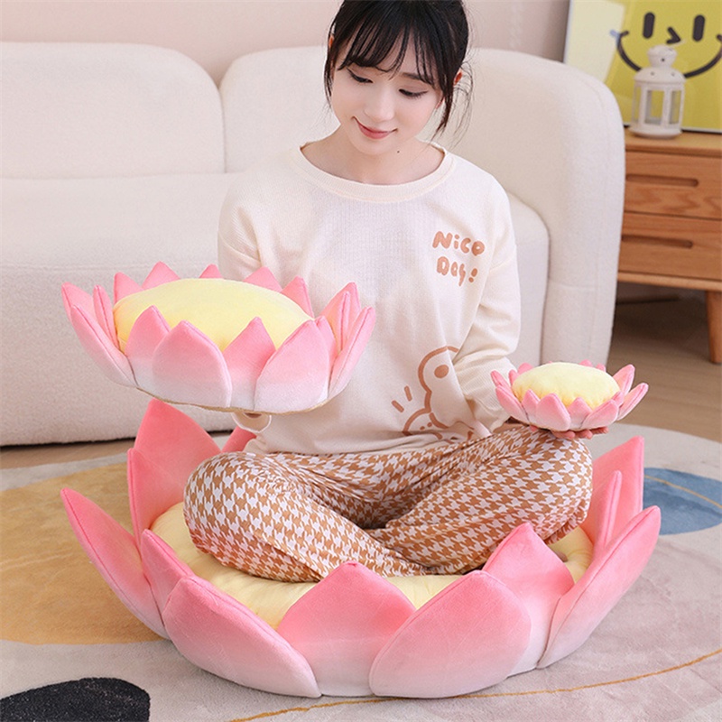 CÓ SẴN--đệm vuiGối Bông Đệm Lót Sàn Mềm Mại Hình Hoa Sen / Phật Giáo Vui Nhộn Trang Trí Ghế Sofa / Phòng Ngủ / Xe Hơi