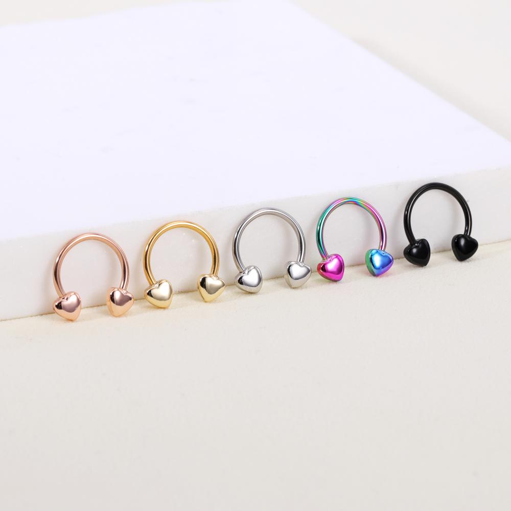 1 Khuyên Xỏ Mũi 16G Bằng Thép Không Gỉ Cá Tính