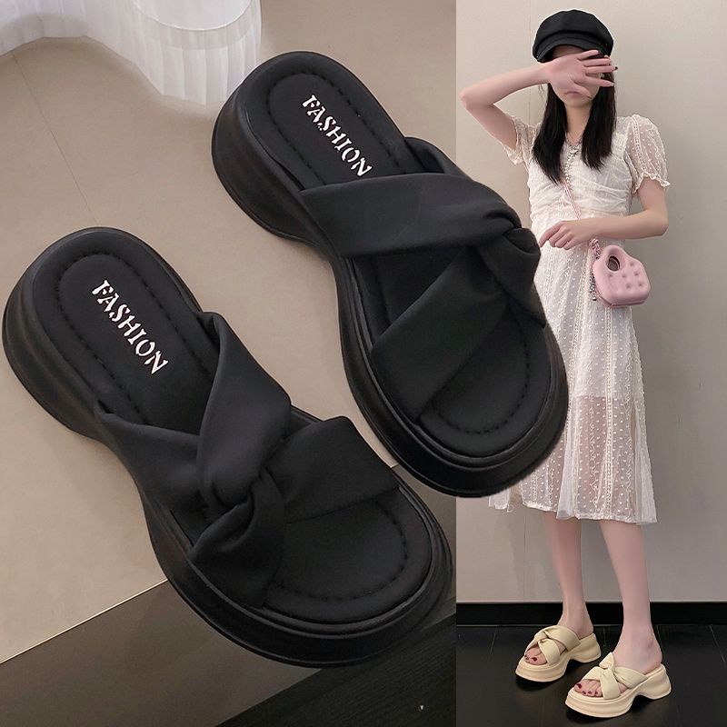 Dép Quai Ngang Đế Bằng Chống Trượt Thời Trang Mùa Hè Cho Nữ