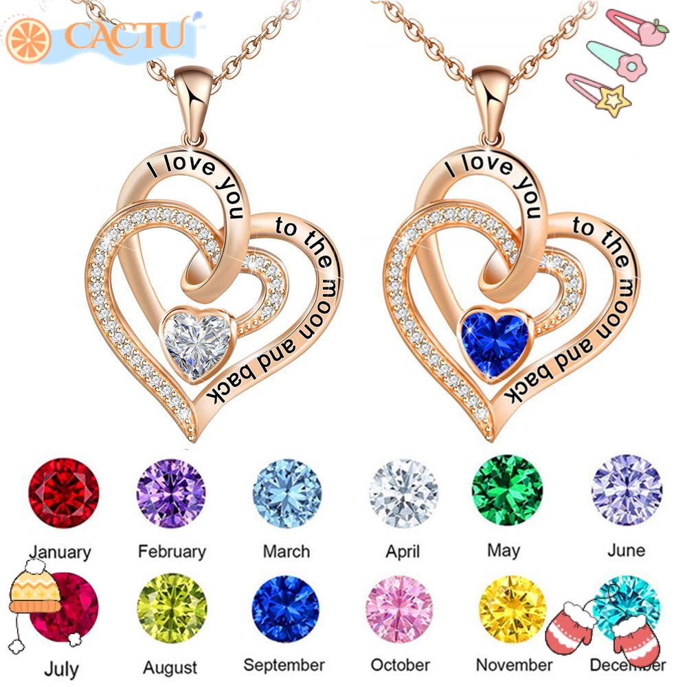 Vòng cổ Mặt Trái Tim Đính Hoa Hồng Dễ Thương|Áo Thun In Chữ I Love You to The Moon and Back Cá Tính