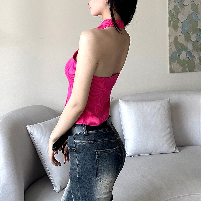 Kliou Áo Sát Nách Cổ Điển Ôm Dáng Thoáng Khí Quyến Rũ Thời Trang Mùa Hè Mới 2023