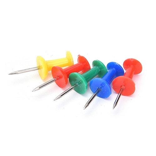 Set 80 Ghim Cố Định Bản Đồ Nhiều Màu Sắc Dùng Trong Trường Học / Văn Phòng