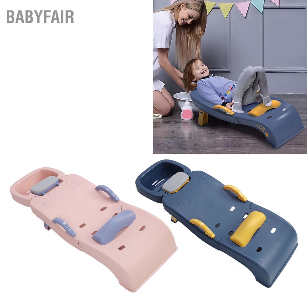 Babyfair Ghế Gội Đầu Trẻ Em Có Thể Gập Lại Chống Trơn Trượt Cho Bé Chậu 0 Đến 10 Tuổi