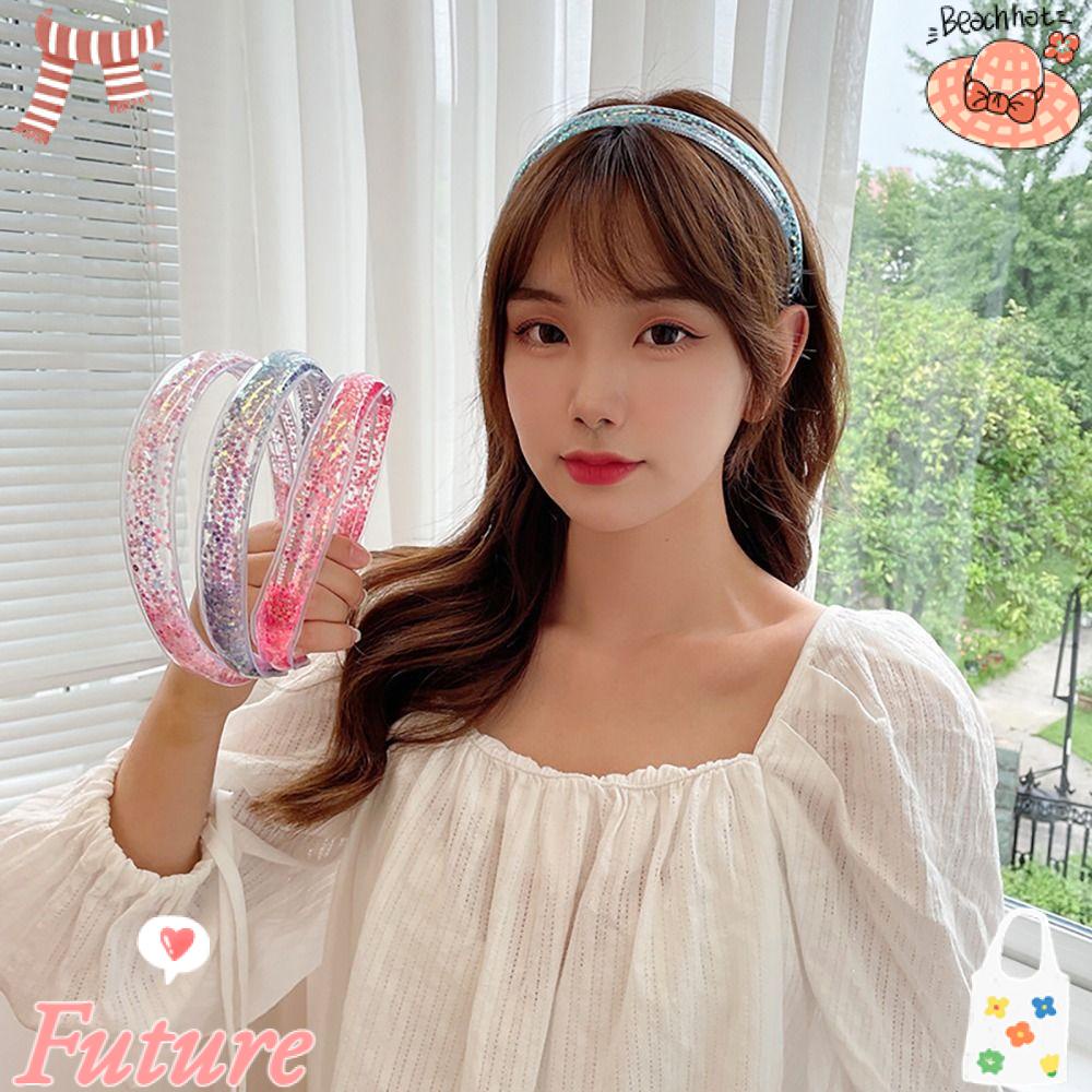 Future Băng Đô Đính Kim Sa Trong Suốt Dạng Cát Chảy Dành Cho Trẻ Em