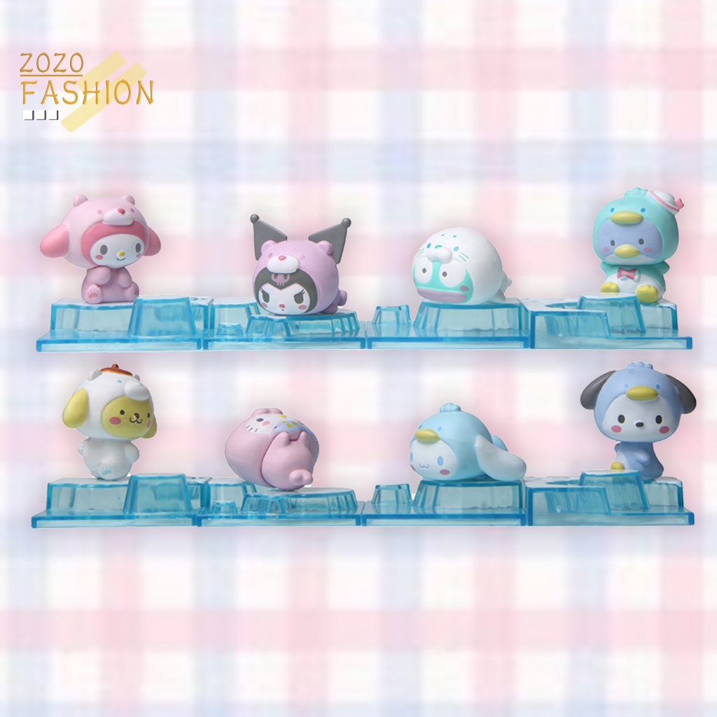 Bộ 8 Mô Hình Kuromi Bằng PVC Chống Rỉ Sét Trang Trí