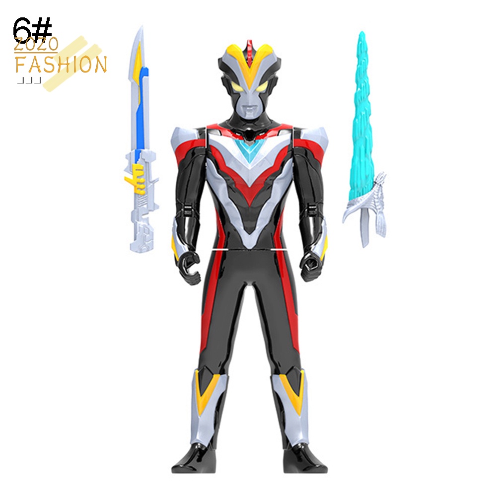 GREE Mô Hình Nhân Vật Ultraman Tiga Hy Lạp Bằng PVC Có Đèn LED Và Âm Thanh Cho Bé