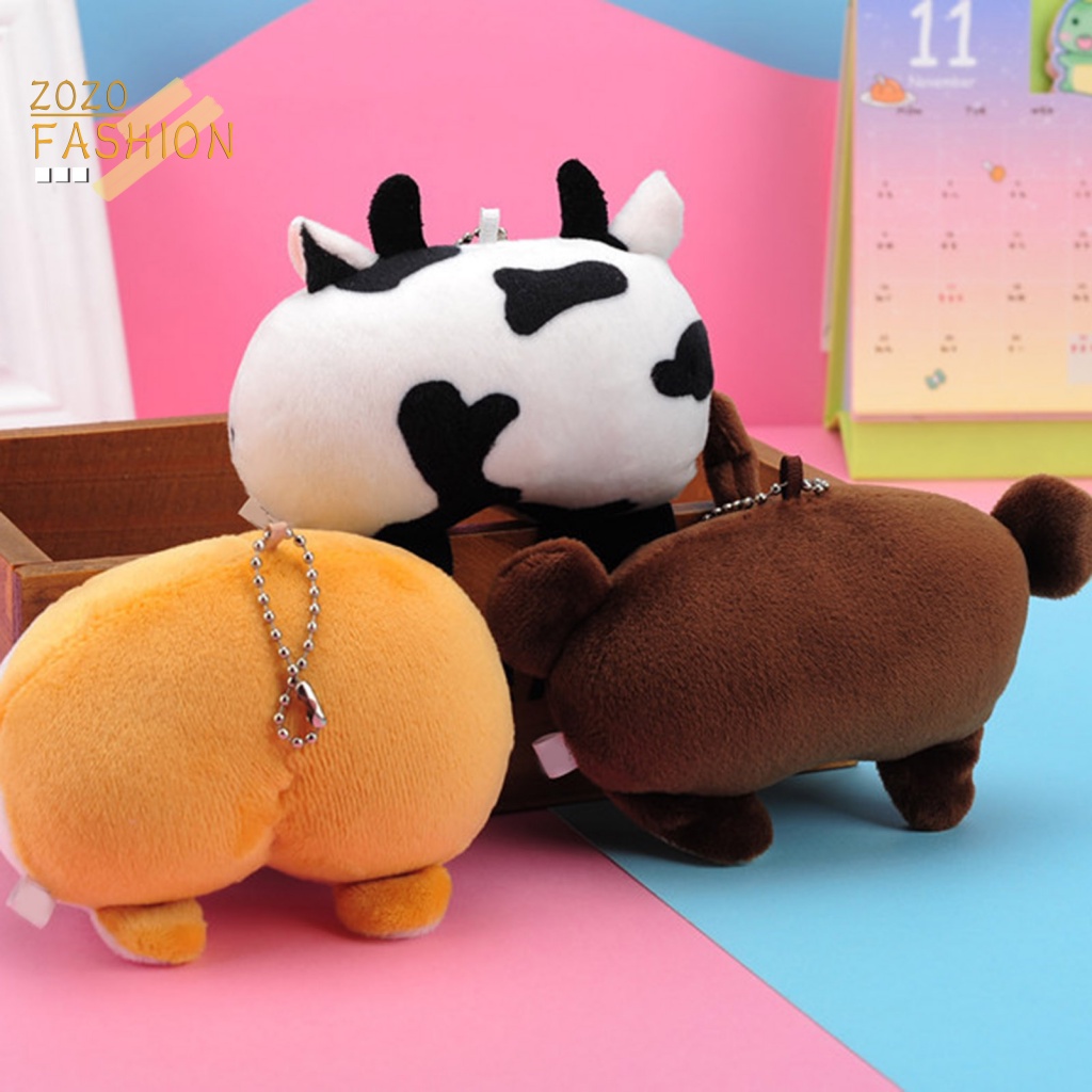 Móc Chìa Khóa Hình Búp Bê Nhồi Bông Mềm Mịn Dễ Thương