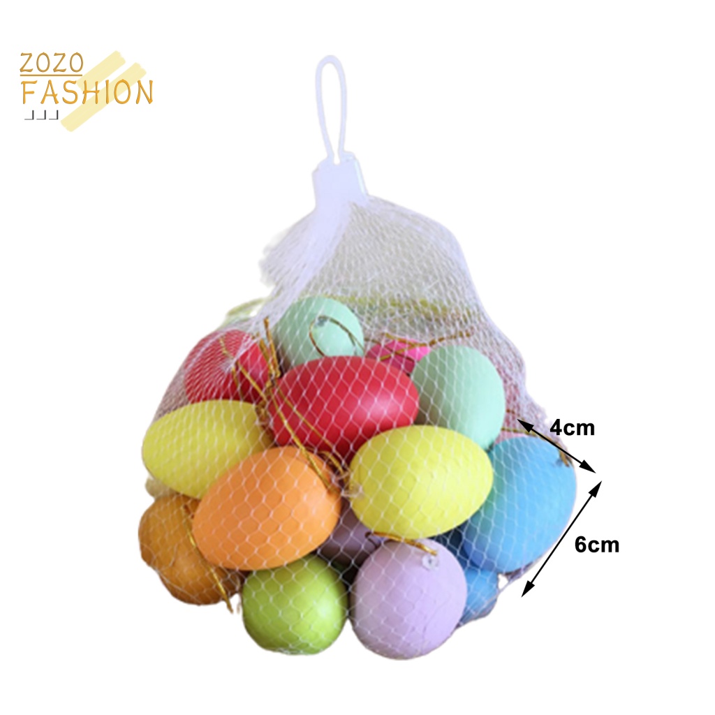 Bộ 20 Quả Trứng Phục Sinh Mini Bằng Nhựa Dùng Để Trang Trí