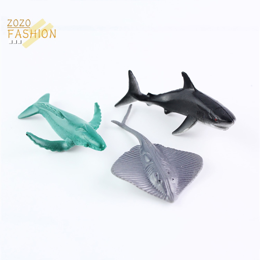 Set 24 Mô Hình Các Con Tôm Hùm / Cá Voi Sinh Động Như Thật Cho Bé