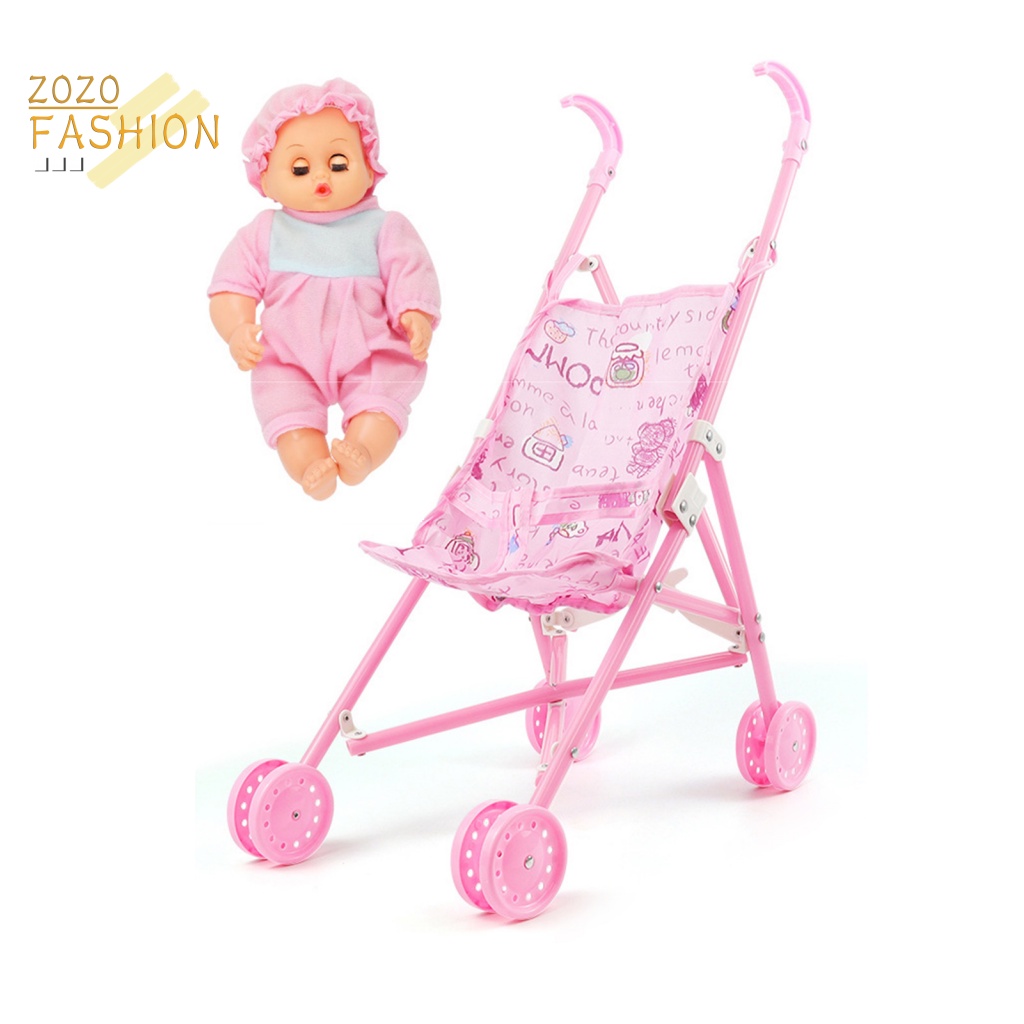 1 Bộ Đồ Chơi Xe Đẩy Và Búp Bê Sáng Tạo Cho Trẻ Em Sturdy