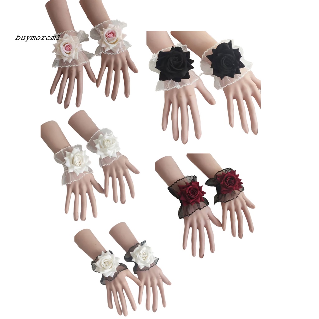 Vòng Hoa Đeo Tay Cô Dâu Đính Ren Chống Mài Mòn