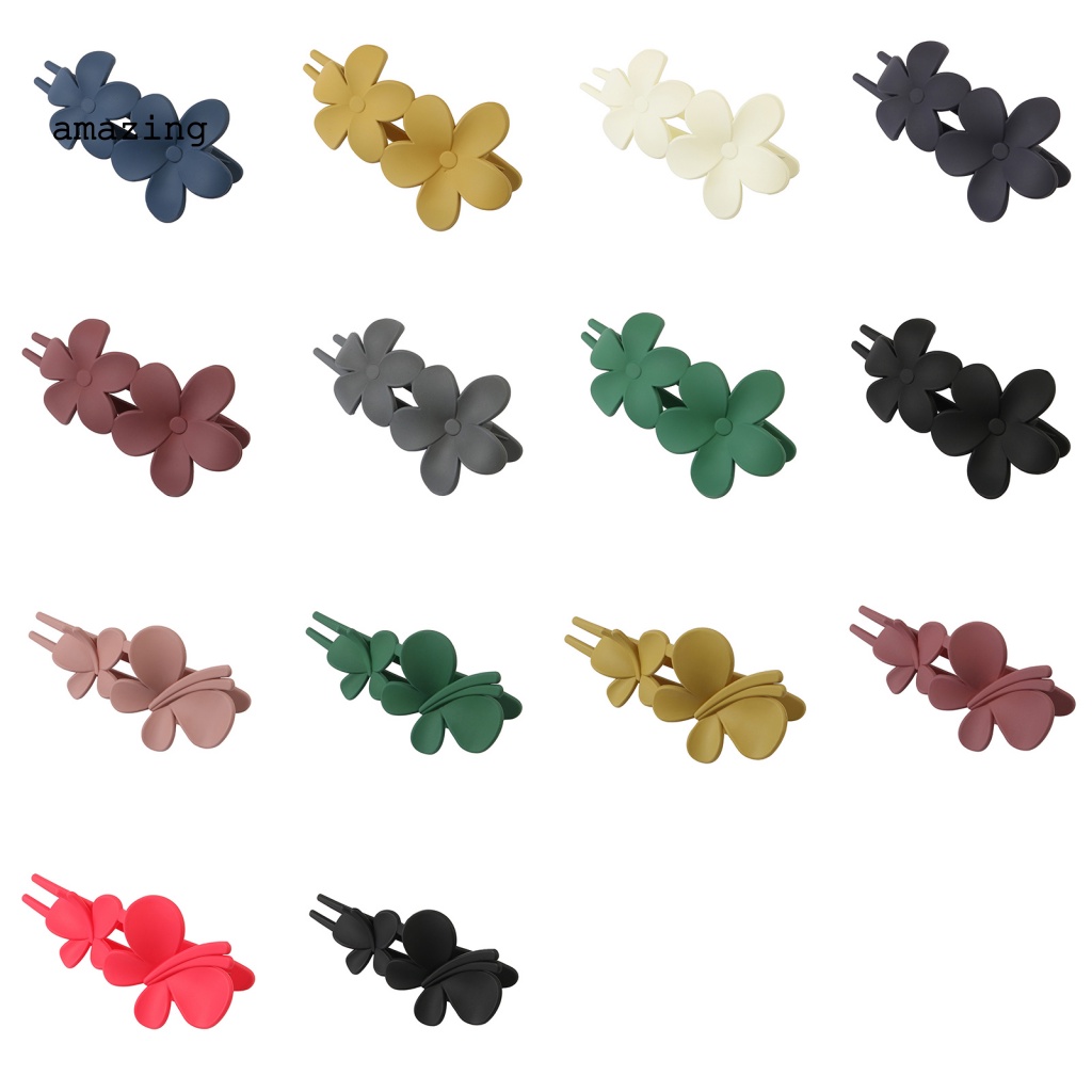 Kẹp Tóc Càng Cua Chống Trượt Trang Trí Hoa / Bướm Thanh Lịch