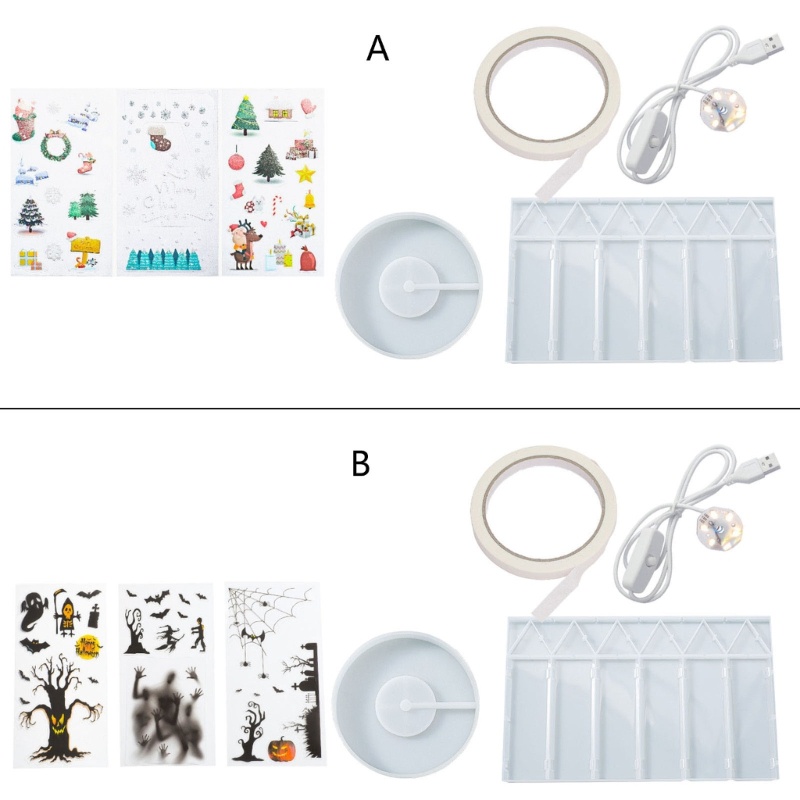 Sa Khuôn Silicon Hình Lục Giác Làm Hộp Đựng Trang Sức Thủ Công DIY