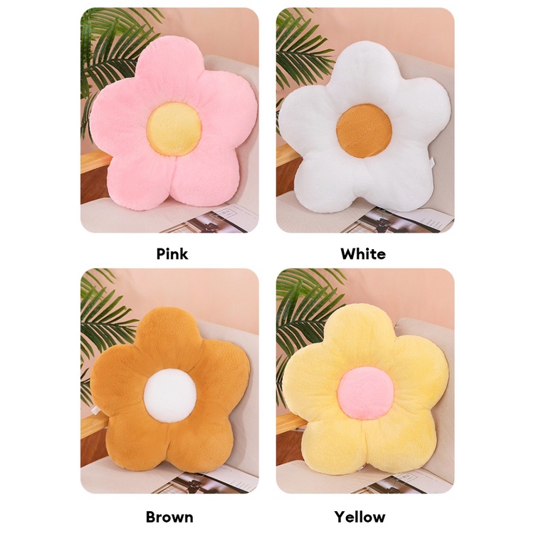WORTHBUY Gối Bông Mềm Hình Hoa Cúc Dễ Thương