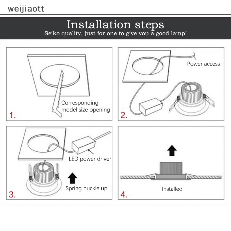 Đèn Led Mini Gắn Trần Nhà 3W 1W Ánh Sáng Trắng