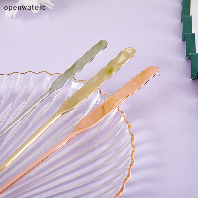 Dụng Cụ Trộn Kem Trang Điểm Hai Đầu Bằng Thép Không Gỉ Kèm Túi Đựng PU