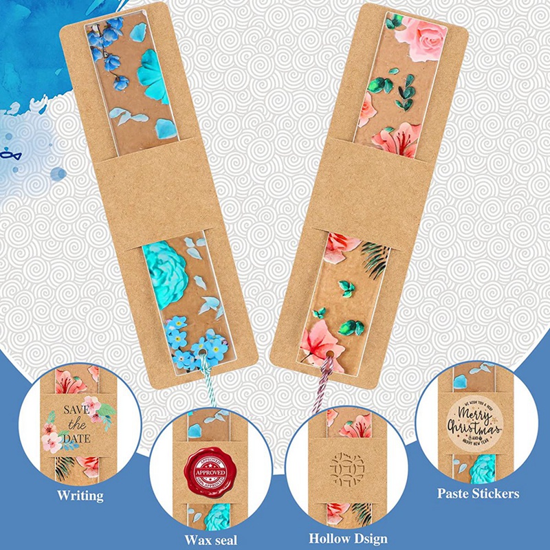 Set 200 Kẹp Đánh Dấu Trang Sách Bằng Resin