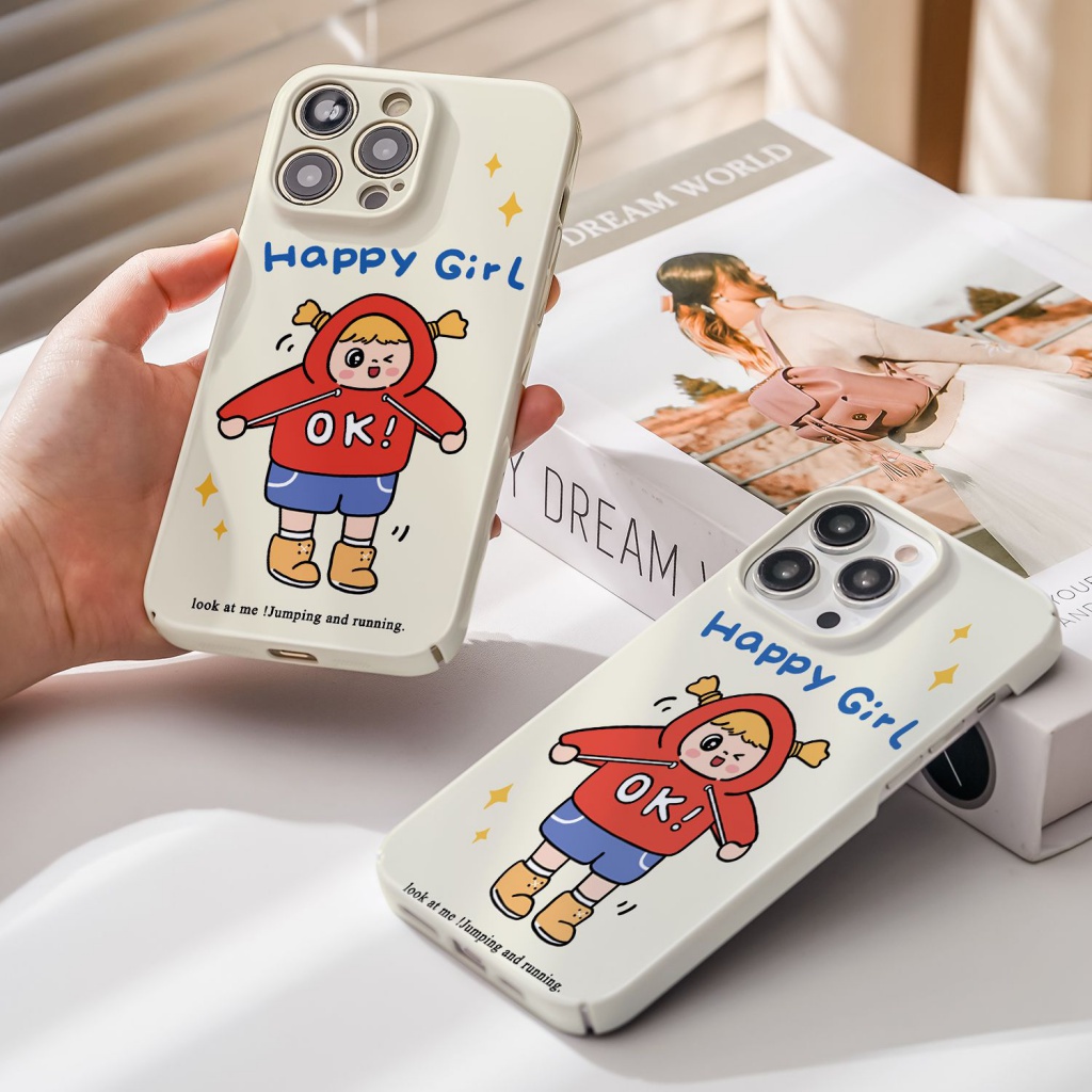 Ốp Điện Thoại Chống Sốc In Chữ ok Dễ Thương Cho iPhone 12max 13 Pro 14pro Max13
