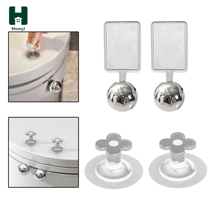 Bộ 2 Tay Cầm Nâng Nắp Bồn Cầu Tự Dính Dễ Sử Dụng Chống Chạm Cho Văn Phòng