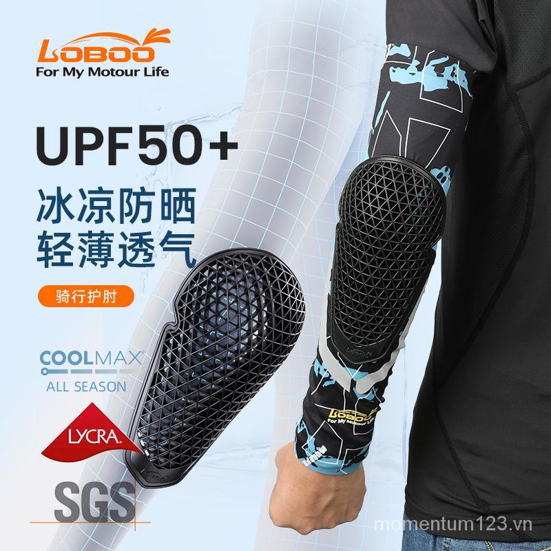 Hàng Có Sẵn Găng Bảo Vệ Khuỷu Tay Chống Nắng Bằng Lụa Lạnh Cho Nam Và Nữ CE Grade E