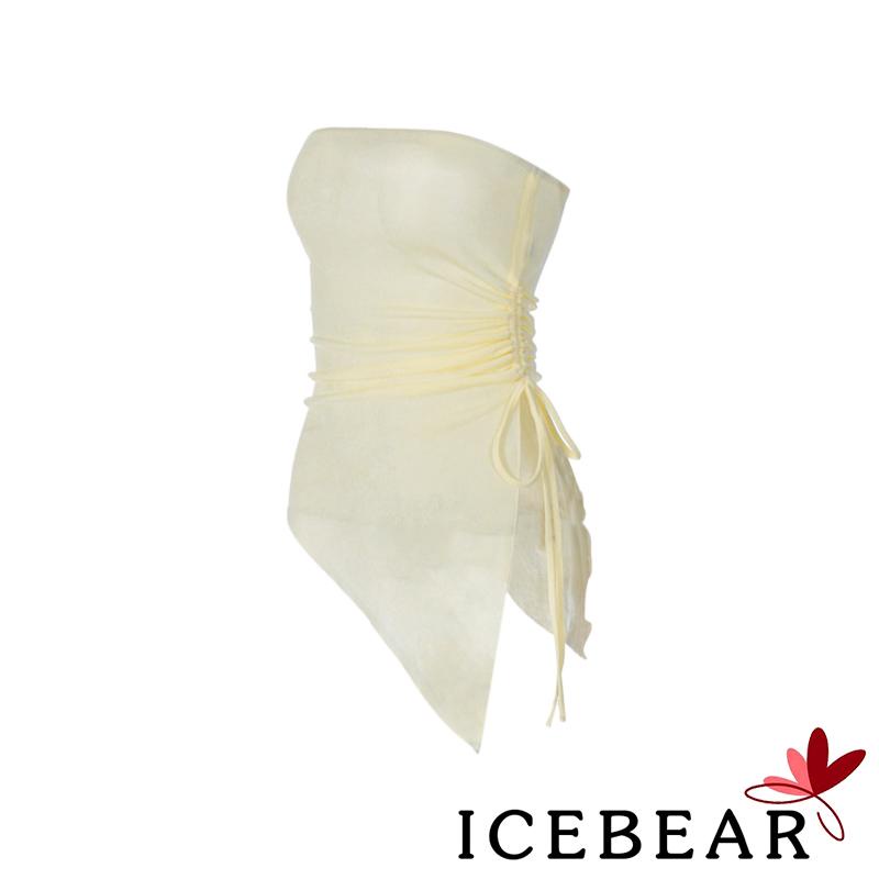 Áo Ống Không Dây Hở Lưng Phối Dây Rút Thời Trang Mùa Hè Cho Nữ